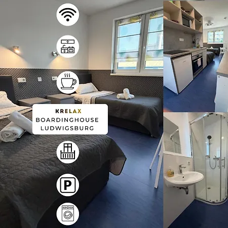 Apartment Krelax Boardinghouse - 11 Basic-apartments - Up To 25 Guests - Parking - Balcony - Smart Tv - Bedding & Towels Included